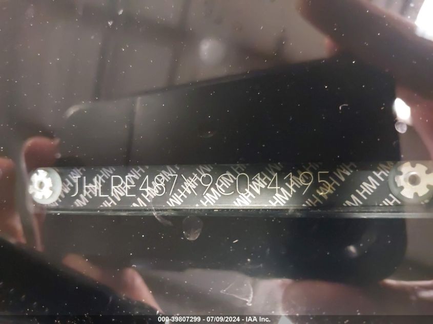 2009 Honda Cr-V Ex-L VIN: JHLRE487X9C014195 Lot: 39807299