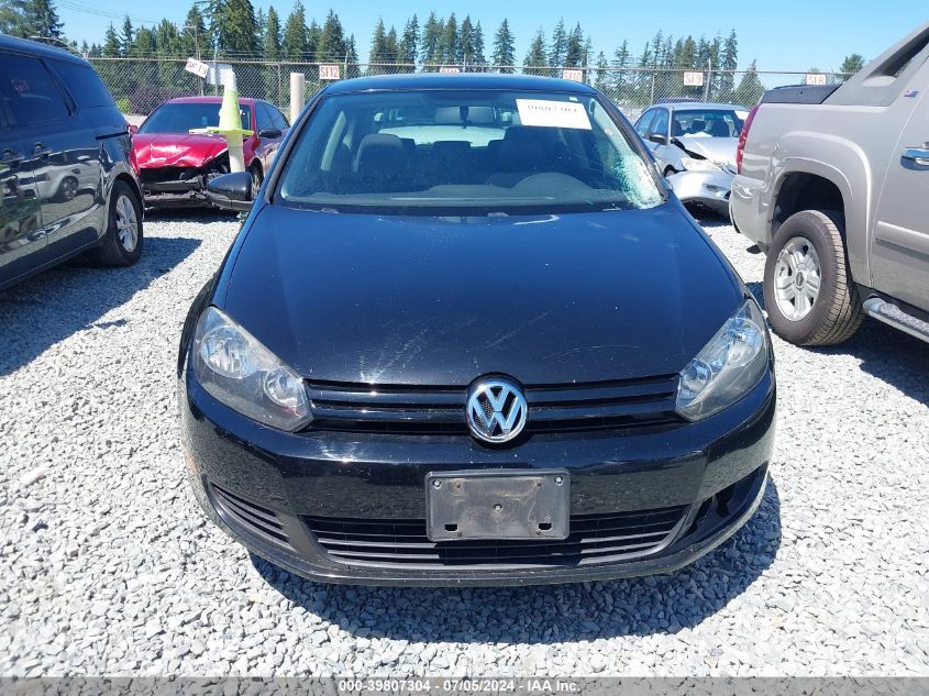 2010 Volkswagen Golf 2-Door VIN: WVWBB7AJ9AW124639 Lot: 39807304