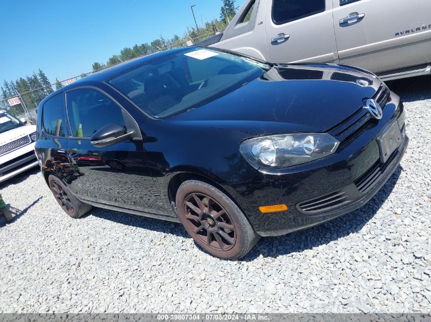 2010 Volkswagen Golf 2-Door VIN: WVWBB7AJ9AW124639 Lot: 39807304