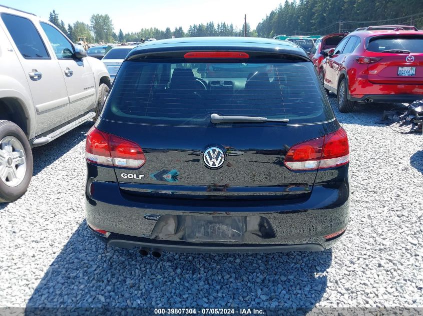 2010 Volkswagen Golf 2-Door VIN: WVWBB7AJ9AW124639 Lot: 39807304