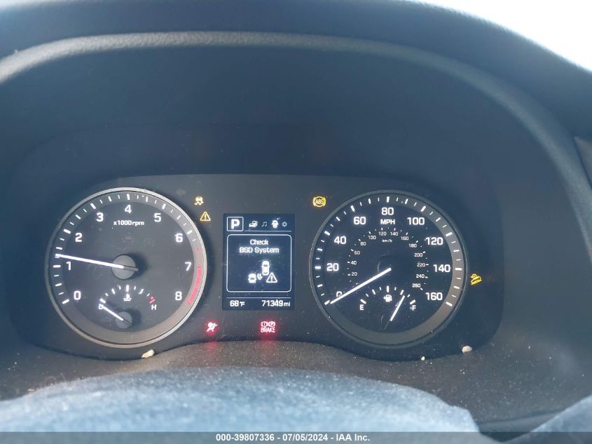 2018 Hyundai Tucson Value VIN: KM8J3CA25JU729212 Lot: 39807336