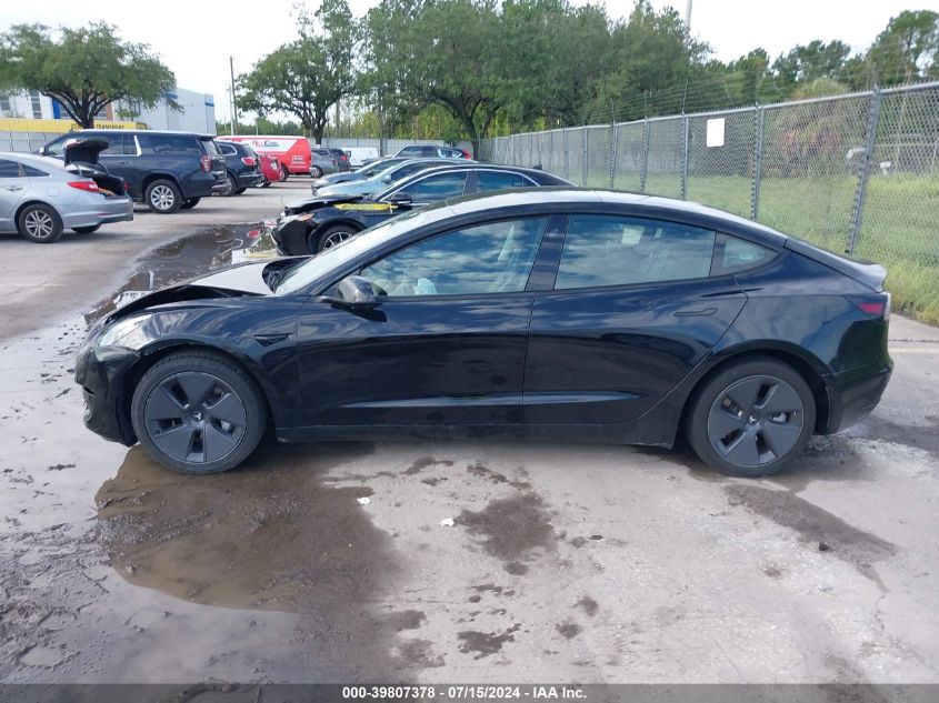 2023 Tesla Model 3 Rear-Wheel Drive VIN: 5YJ3E1EA0PF397050 Lot: 39807378