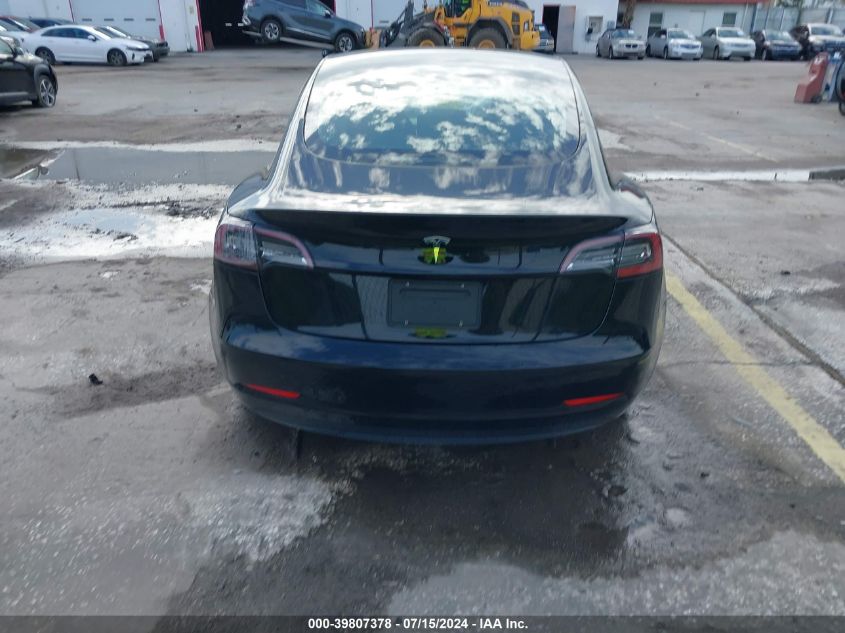 2023 Tesla Model 3 Rear-Wheel Drive VIN: 5YJ3E1EA0PF397050 Lot: 39807378