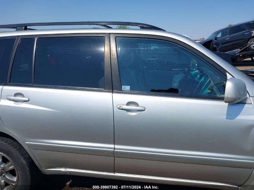 2007 Toyota Highlander V6 VIN: JTEEP21A770228877 Lot: 39807392