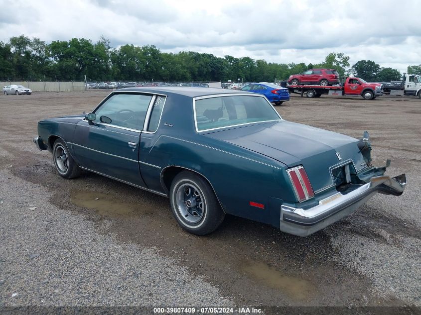 1978 Oldsmobile Cutlass VIN: 00003R47F8M560705 Lot: 39807409