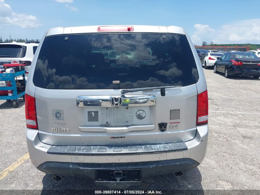 2012 Honda Pilot Exl VIN: 5FNYF3H56CB024943 Lot: 39807414