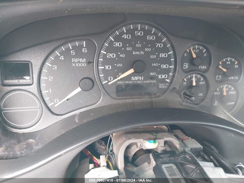 2001 Chevrolet Tahoe K1500 VIN: 1GNEK13T01R203194 Lot: 39807418