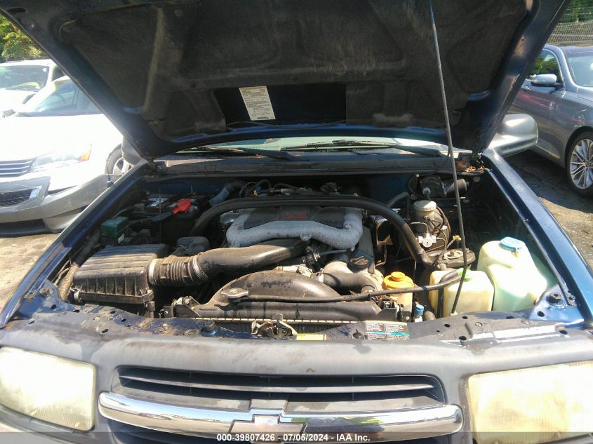 2003 Chevrolet Tracker Hard Top Zr2 VIN: 2CNBJ734136901253 Lot: 39807426