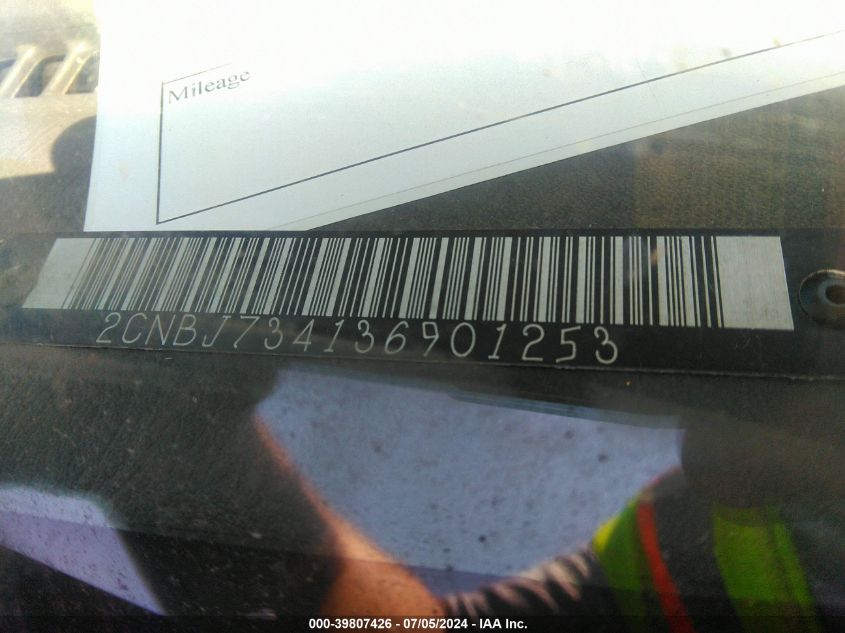 2003 Chevrolet Tracker Hard Top Zr2 VIN: 2CNBJ734136901253 Lot: 39807426