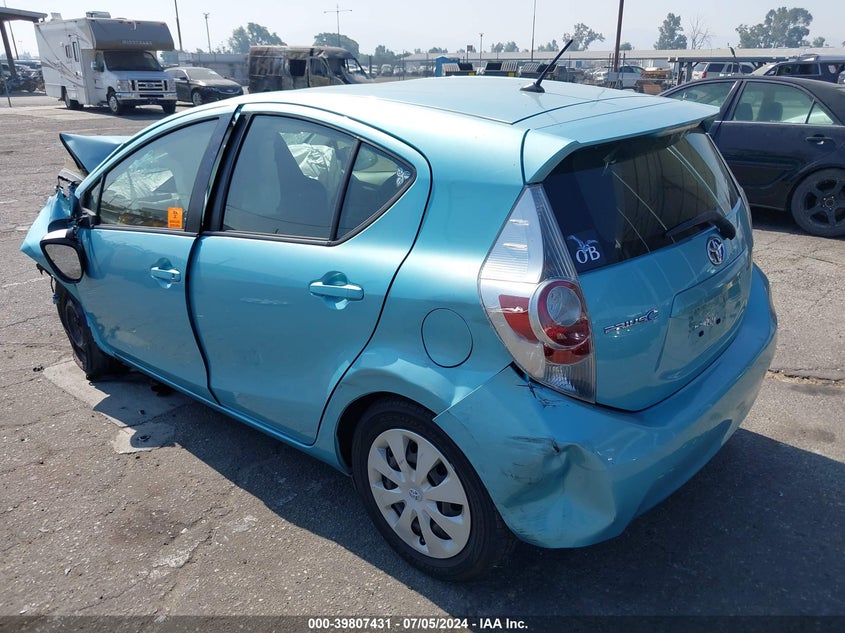 2013 Toyota Prius C VIN: JTDKDTB32D1034625 Lot: 39807431