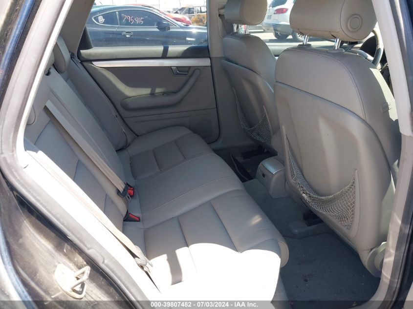 2008 Audi A4 2.0T/2.0T Avant Special Edition VIN: WAUKF78E58A109699 Lot: 39807482