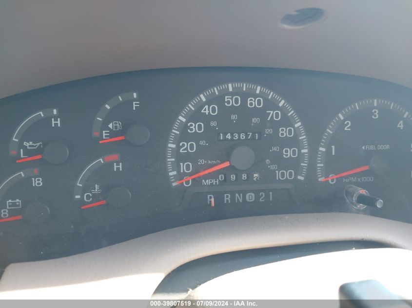 1998 Ford Expedition VIN: 1FMRU18W0WLA39653 Lot: 39807519