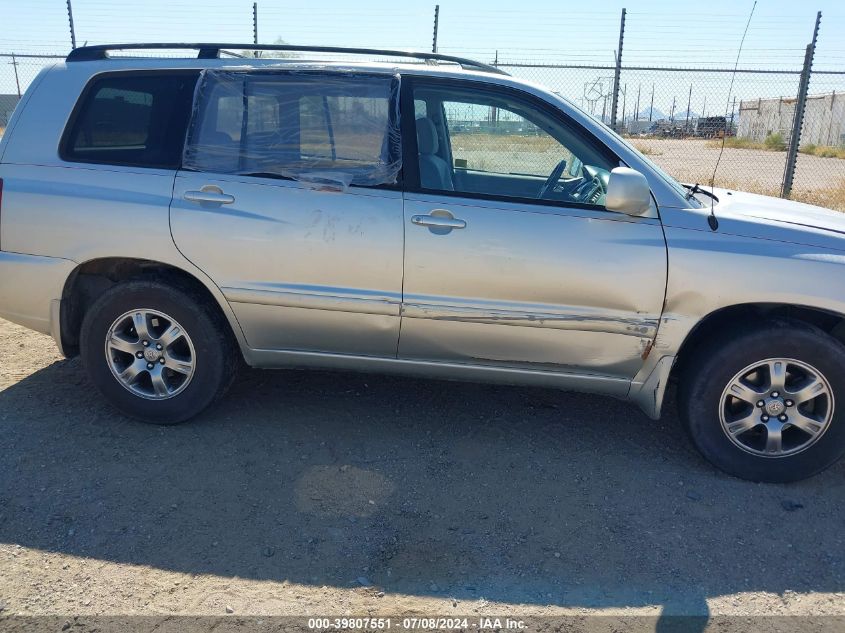 2005 Toyota Highlander V6 VIN: JTEGP21A250071572 Lot: 39807551