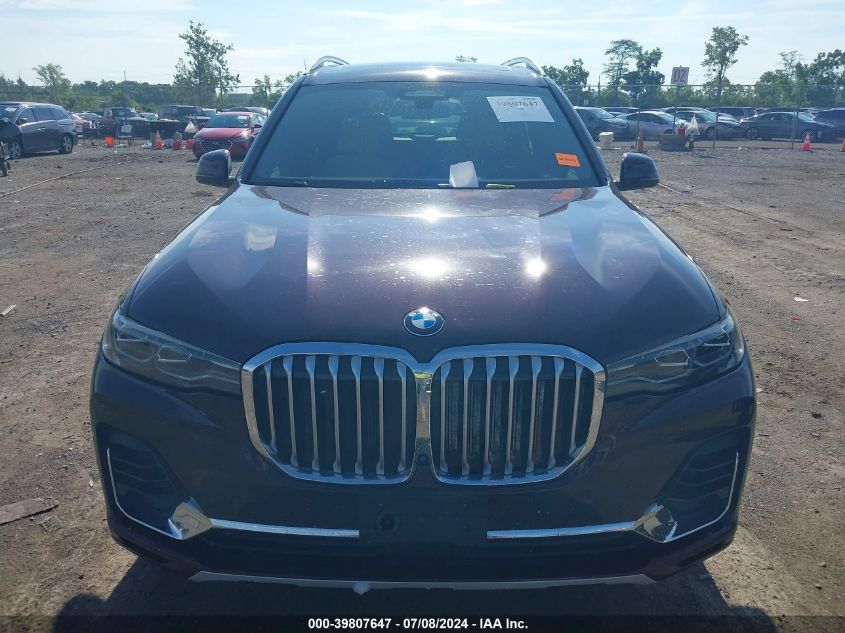 2022 BMW X7 xDrive40I VIN: 5UXCW2C01N9K10546 Lot: 39807647