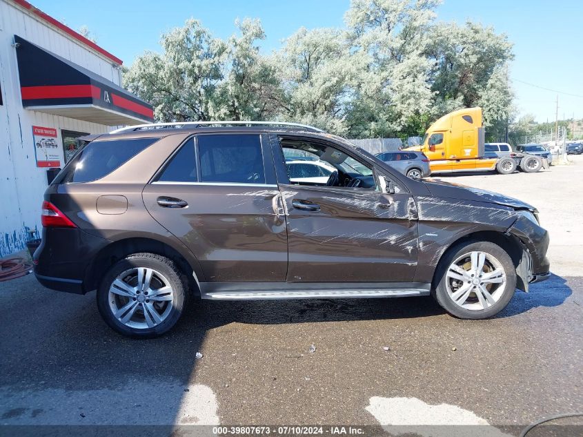 2012 Mercedes-Benz Ml 350 4Matic VIN: 4JGDA5HBXCA036791 Lot: 39807673