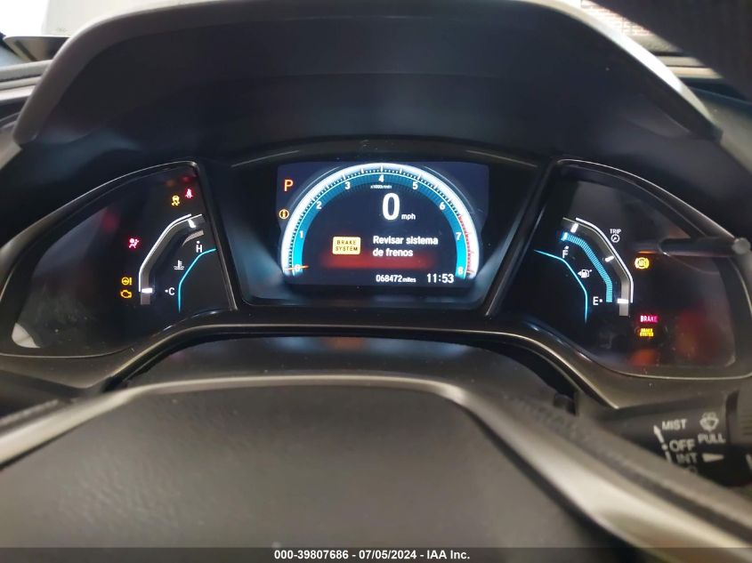 2018 Honda Civic Ex VIN: SHHFK7H56JU416844 Lot: 39807686