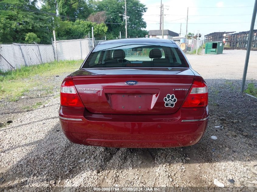 2006 Ford Five Hundred Limited VIN: 1FAHP25186G125801 Lot: 39807764