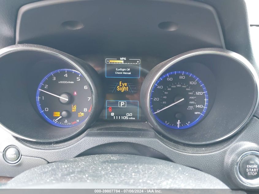 2015 Subaru Outback 2.5I Limited VIN: 4S4BSBNC0F3240704 Lot: 39807784