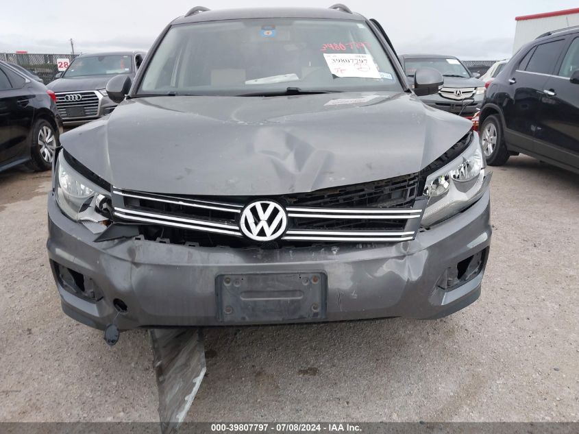 2016 Volkswagen Tiguan S VIN: WVGAV7AXXGW584341 Lot: 39807797