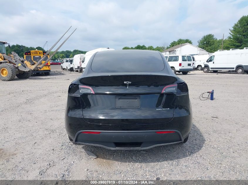 2023 Tesla Model Y Awd/Long Range Dual Motor All-Wheel Drive VIN: 7SAYGDEE0PA141205 Lot: 39807819