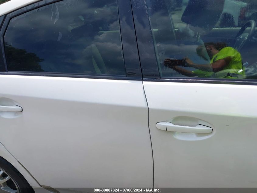 2011 Toyota Prius Two VIN: JTDKN3DU6B0293382 Lot: 39807824