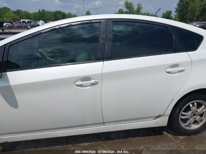 2011 Toyota Prius Two VIN: JTDKN3DU6B0293382 Lot: 39807824