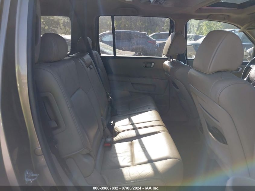 2010 Honda Pilot Ex-L VIN: 5FNYF3H67AB015142 Lot: 39807832