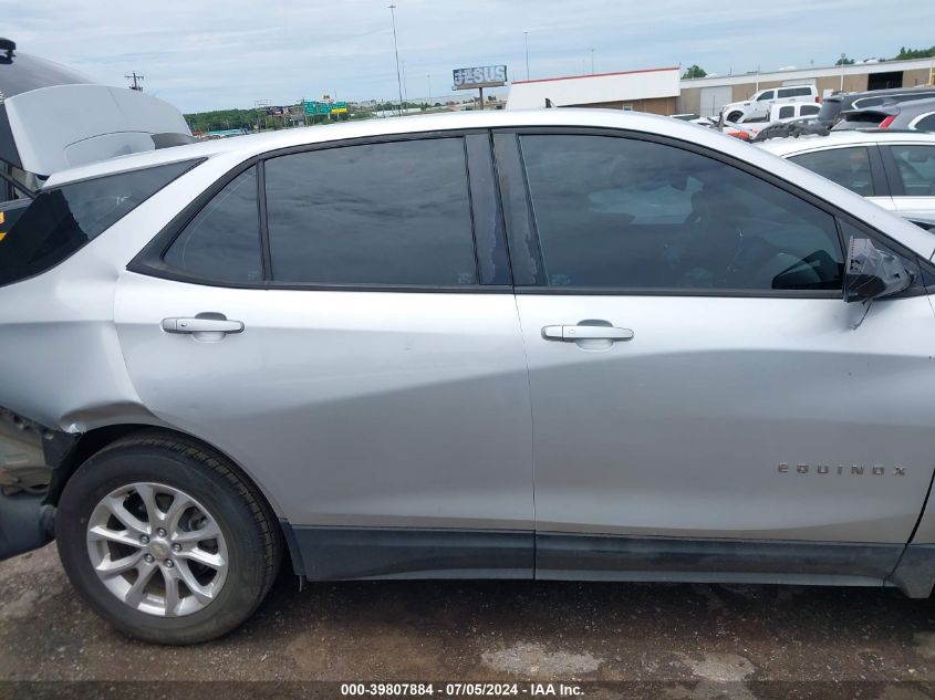 2018 Chevrolet Equinox Ls VIN: 3GNAXHEV4JL130183 Lot: 39807884