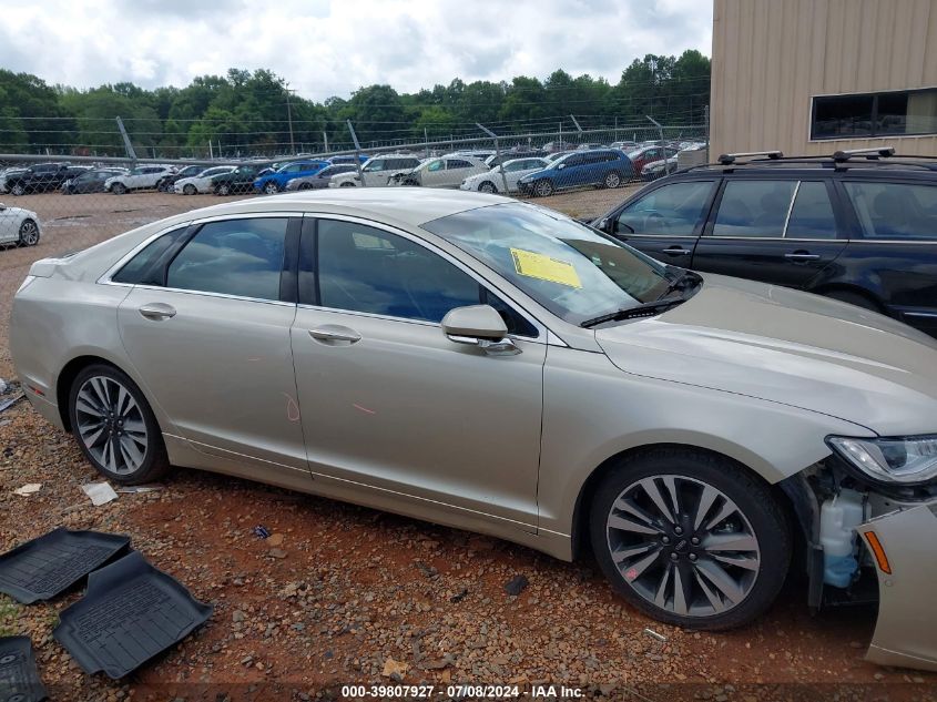 2017 Lincoln Mkz Hybrid Hybrid Select VIN: 3LN6L5LU9HR637781 Lot: 39807927