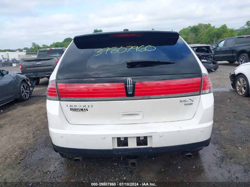 2010 Lincoln Mkx VIN: 2LMDJ8JC3ABJ05346 Lot: 39807960