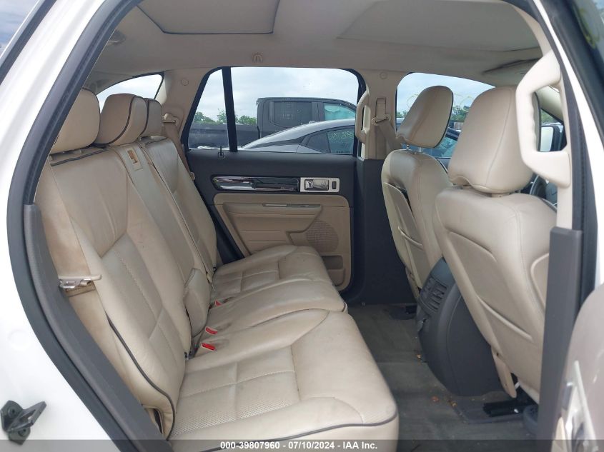 2010 Lincoln Mkx VIN: 2LMDJ8JC3ABJ05346 Lot: 39807960