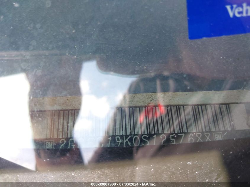 1995 Chevrolet Gmt-400 C1500 VIN: 2GCEC19K0S1257688 Lot: 39807980