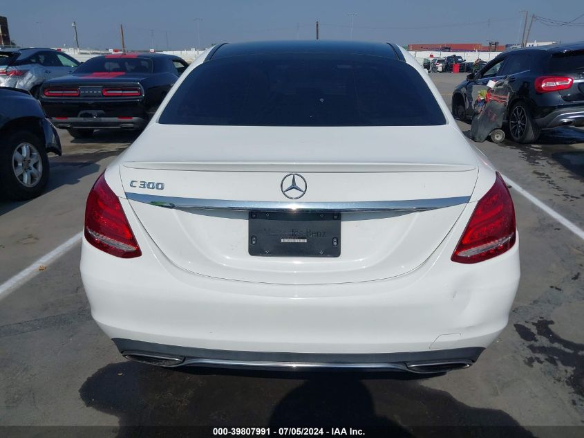 2017 Mercedes-Benz C 300 Luxury/Sport VIN: 55SWF4JB1HU215172 Lot: 39807991