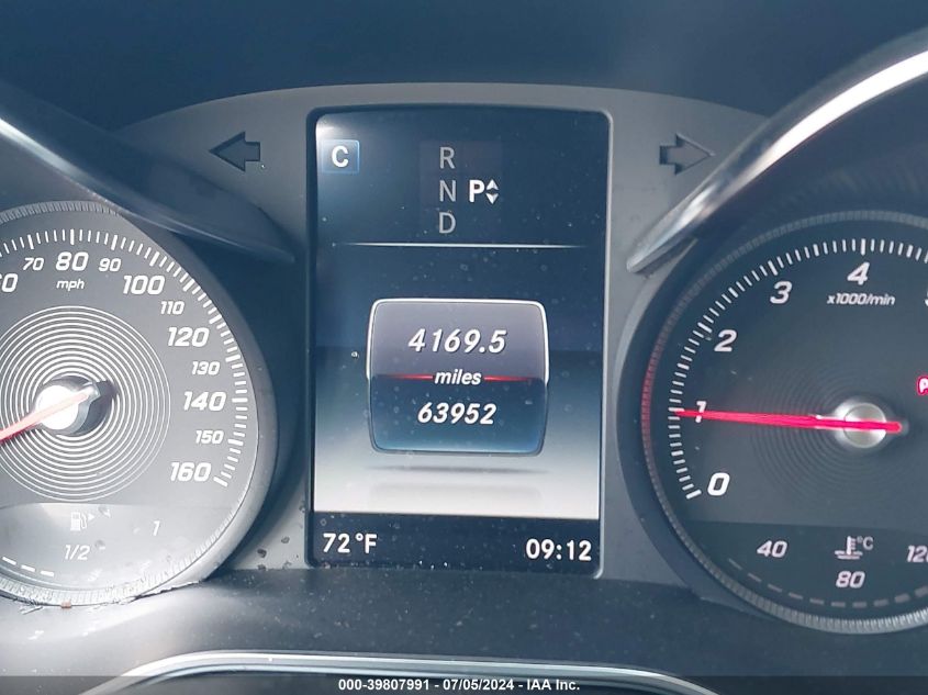 2017 Mercedes-Benz C 300 Luxury/Sport VIN: 55SWF4JB1HU215172 Lot: 39807991