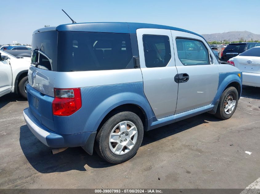 2006 Honda Element Lx VIN: 5J6YH17396L001313 Lot: 39807993