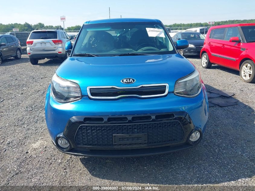 2016 Kia Soul + VIN: KNDJP3A55G7385181 Lot: 39808007