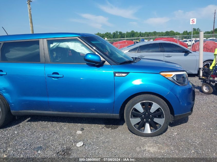 2016 Kia Soul + VIN: KNDJP3A55G7385181 Lot: 39808007