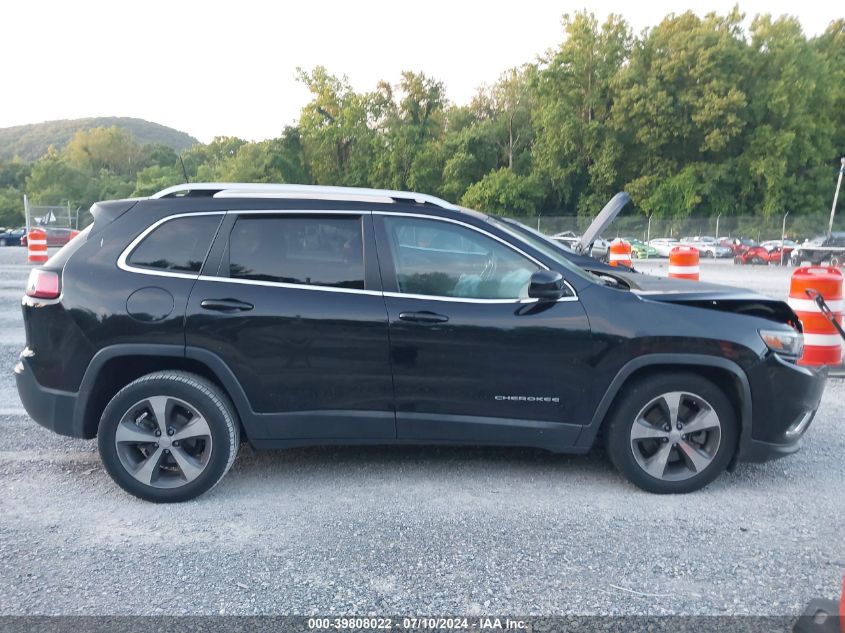 2019 Jeep Cherokee Limited Fwd VIN: 1C4PJLDB5KD356934 Lot: 39808022