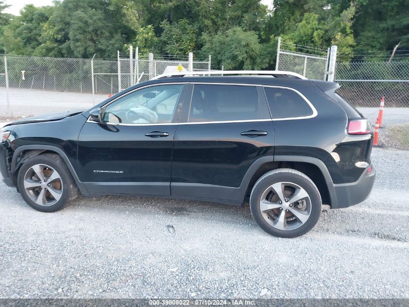 2019 Jeep Cherokee Limited Fwd VIN: 1C4PJLDB5KD356934 Lot: 39808022