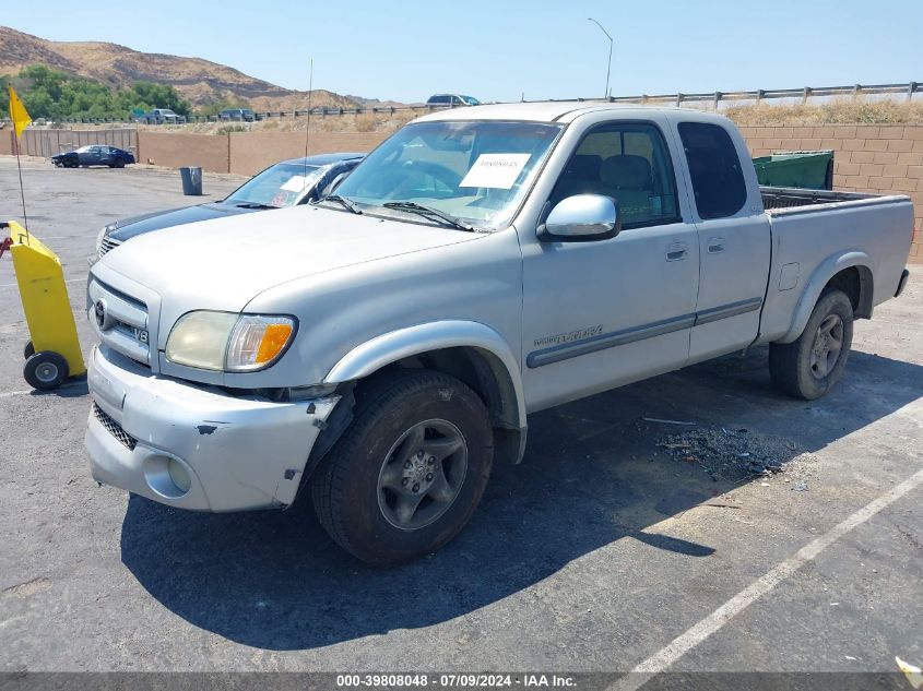 2003 Toyota Tundra Sr5 V8 VIN: 5TBBT441X3S405917 Lot: 39808048