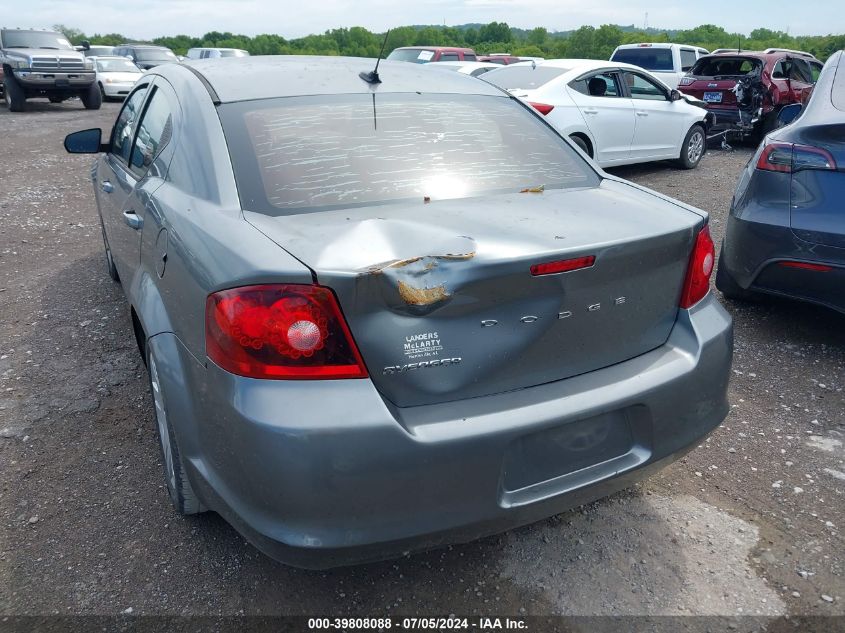 2012 Dodge Avenger Se VIN: 1C3CDZAB5CN110351 Lot: 39808088