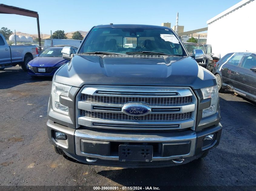 2016 Ford F-150 Platinum VIN: 1FTEW1EG7GFA14551 Lot: 39808091