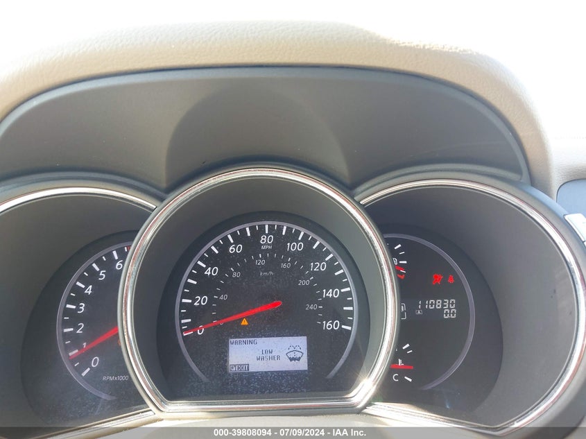 2012 Nissan Murano Sl VIN: JN8AZ1MW0CW226382 Lot: 39808094