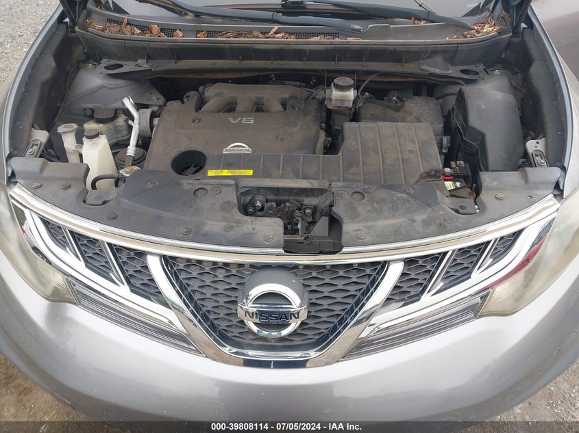 2011 Nissan Murano Sl VIN: JN8AZ1MW1BW150184 Lot: 39808114