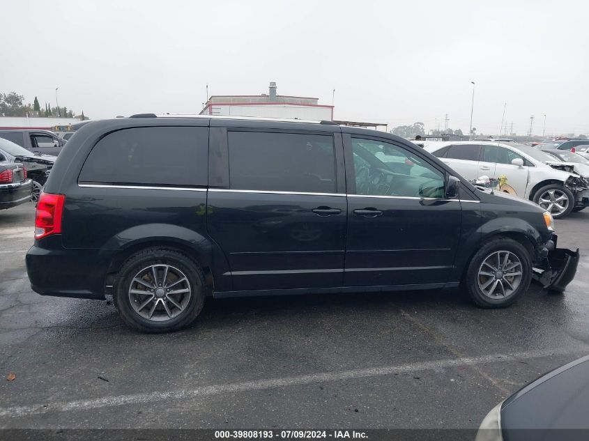 2017 Dodge Grand Caravan Sxt VIN: 2C4RDGCG0HR852668 Lot: 39808193