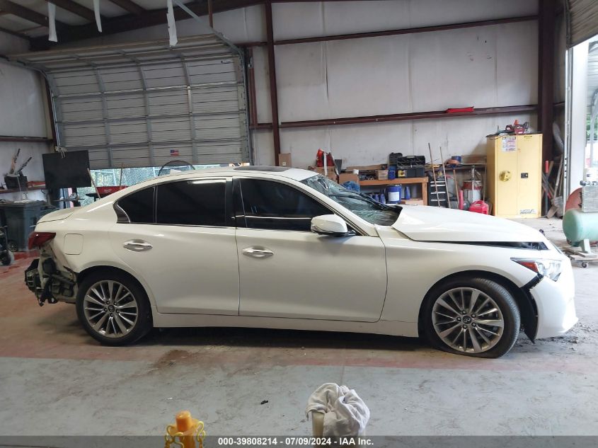 2021 Infiniti Q50 Luxe VIN: JN1EV7BP3MM704219 Lot: 39808214