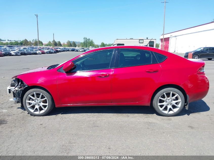 2013 Dodge Dart Sxt VIN: 1C3CDFBA0DD136755 Lot: 39808313