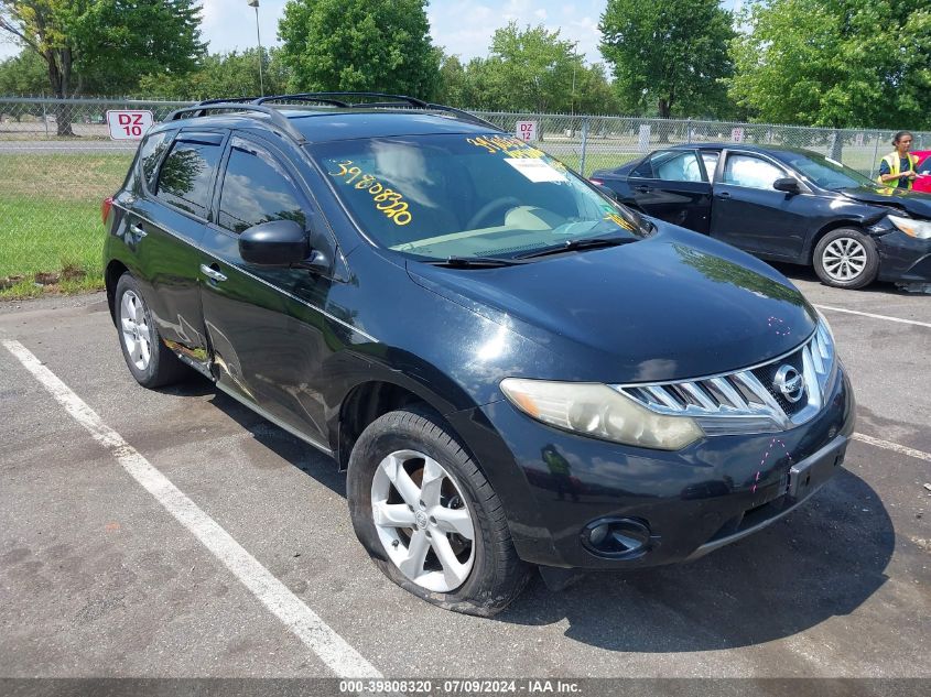 2009 Nissan Murano Sl VIN: JN8AZ18W49W115188 Lot: 39808320