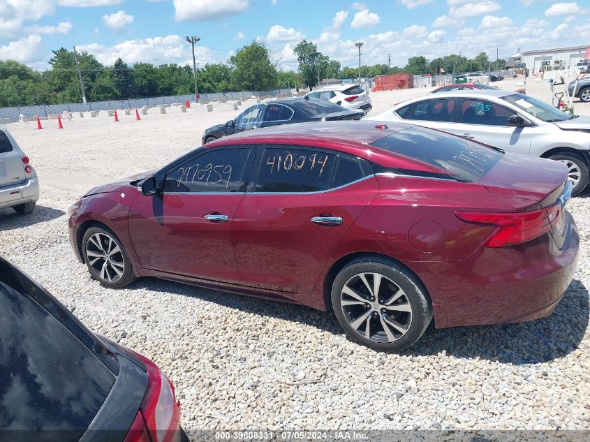 2018 Nissan Maxima 3.5 Sv VIN: 1N4AA6AP4JC410094 Lot: 39808331