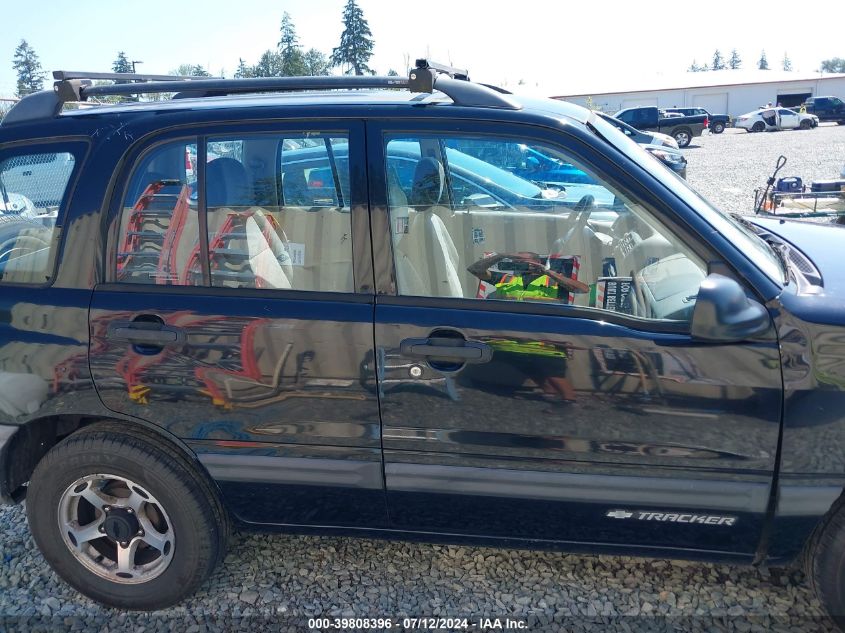 2000 Chevrolet Tracker Hard Top VIN: 2CNBJ13C7Y6922068 Lot: 39808396